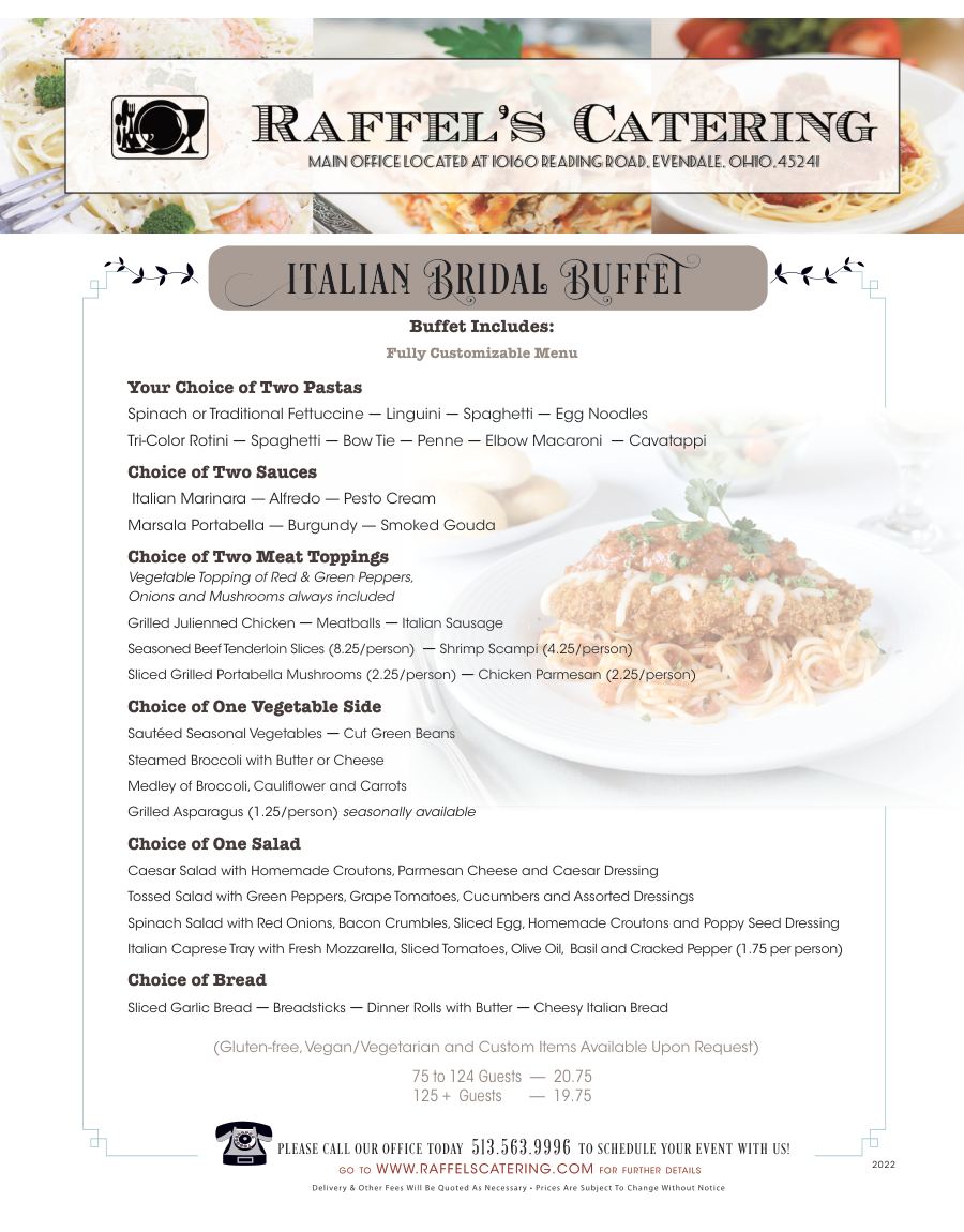 Modern Italian Buffet, page 1