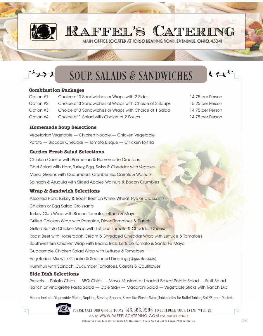 Soups, Salads, and Sandwiches, page 1